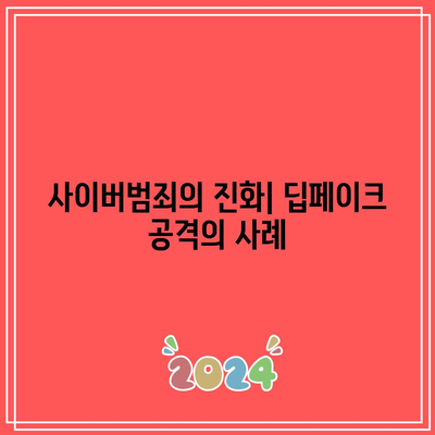 사이버범죄의 새로운 형태: 텔레그램 딥페이크 공격