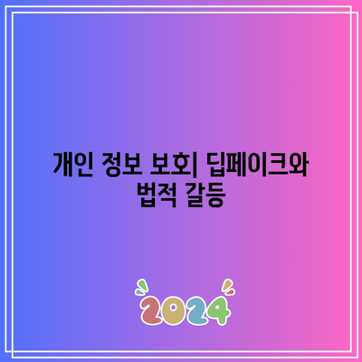 딥페이크 규제: 입법적 고려 사항과 실행적 도전