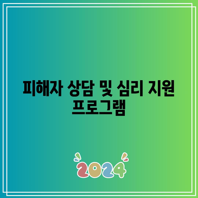 딥페이크 피해자 지원을 위한 조직 및 프로그램