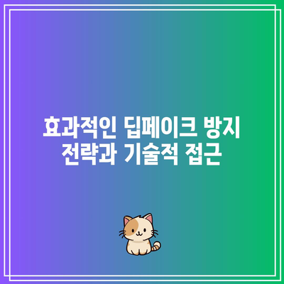 컴퓨터 비전과 딥페이크 보안